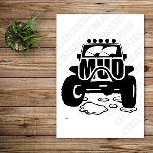 *2 for $20* Jeep Mud Vinyl Decal Sticker Handcrafted